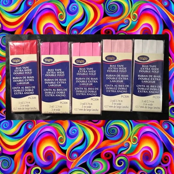 5 Bias Tape Extra Wide Double Fold - Picture 2 of 5